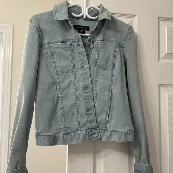 CALVIN KLEIN JEANS Denim Button Up Jacket- Size Small - Picture 1 of 5